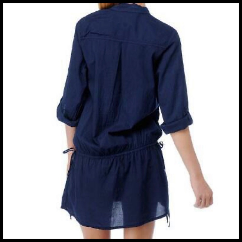 SPLENDID Swim Royal Blue 100% Cotton Coverup! ☀️ - Picture 8 of 16